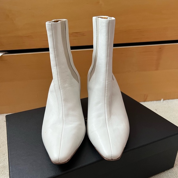 Rag & bone cream heeled Chelsea boots - Picture 2 of 5